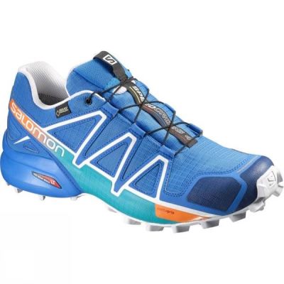 Zapatillas Running Salomon Speedcross 4 GTX Hombre - Azules - Chile KNW083219